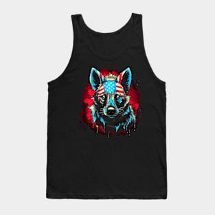 Patriotic Hyena Tank Top